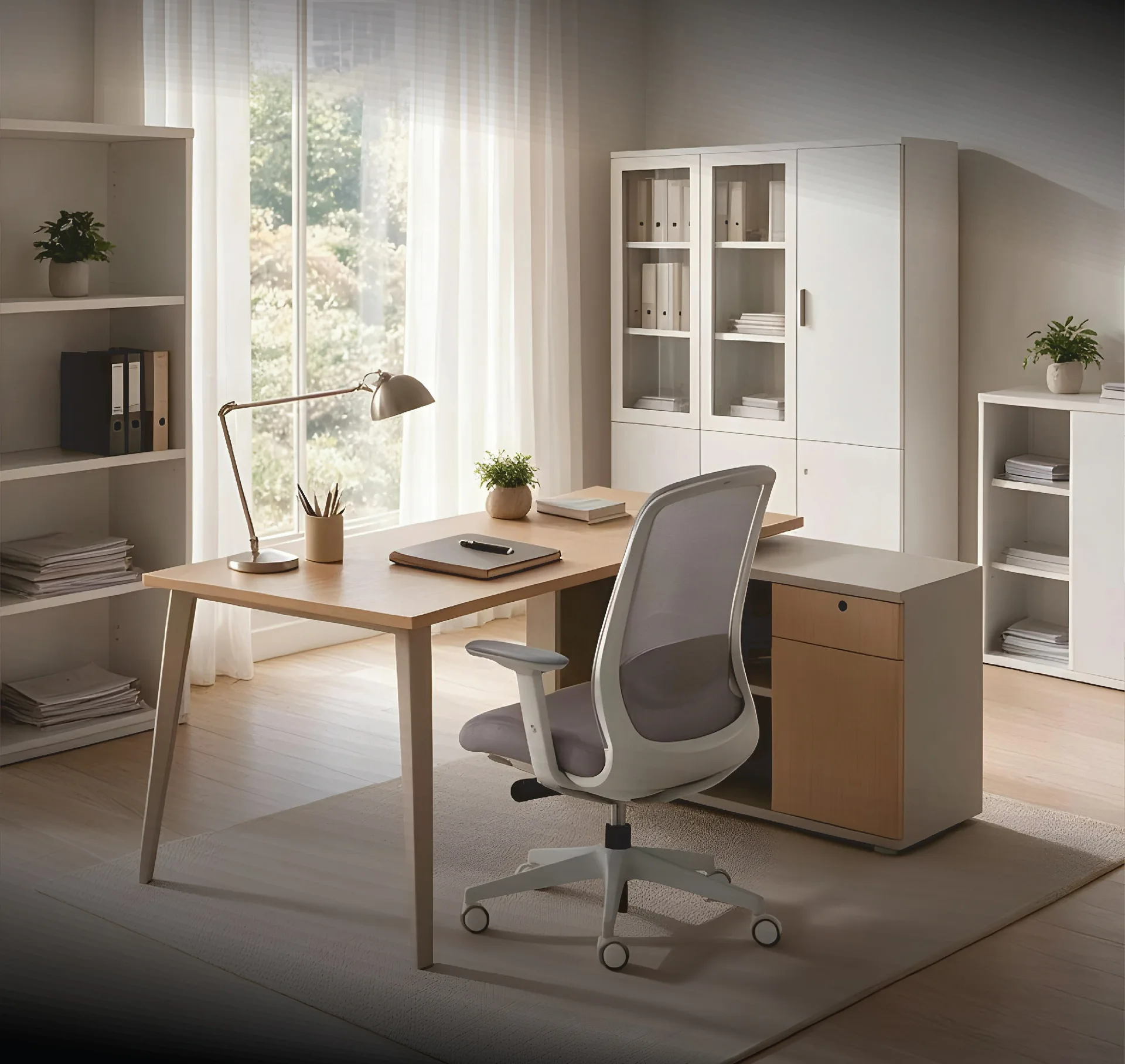 ห้องทำงาน PROGETTO พร้อมตู้เอกสาร